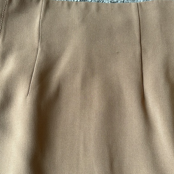 Aritzia Crepe Brown Pencil Skirt - Picture 3 of 5